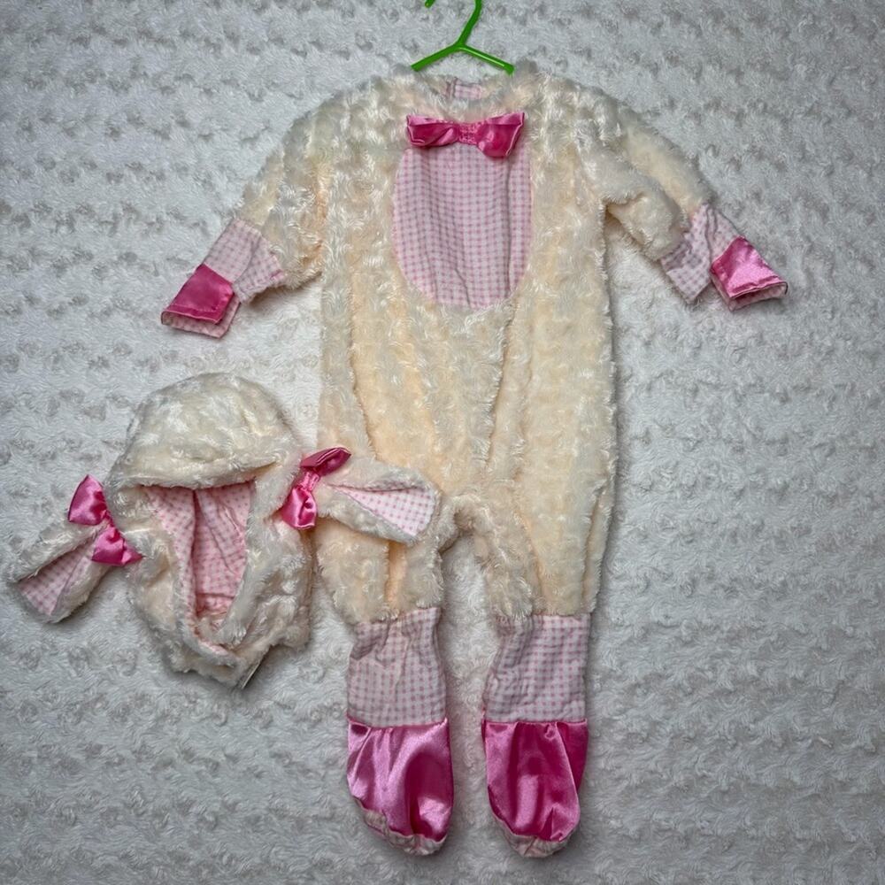Rubie's Lucky Lil' Lamb infant romper and hat 0-6 months